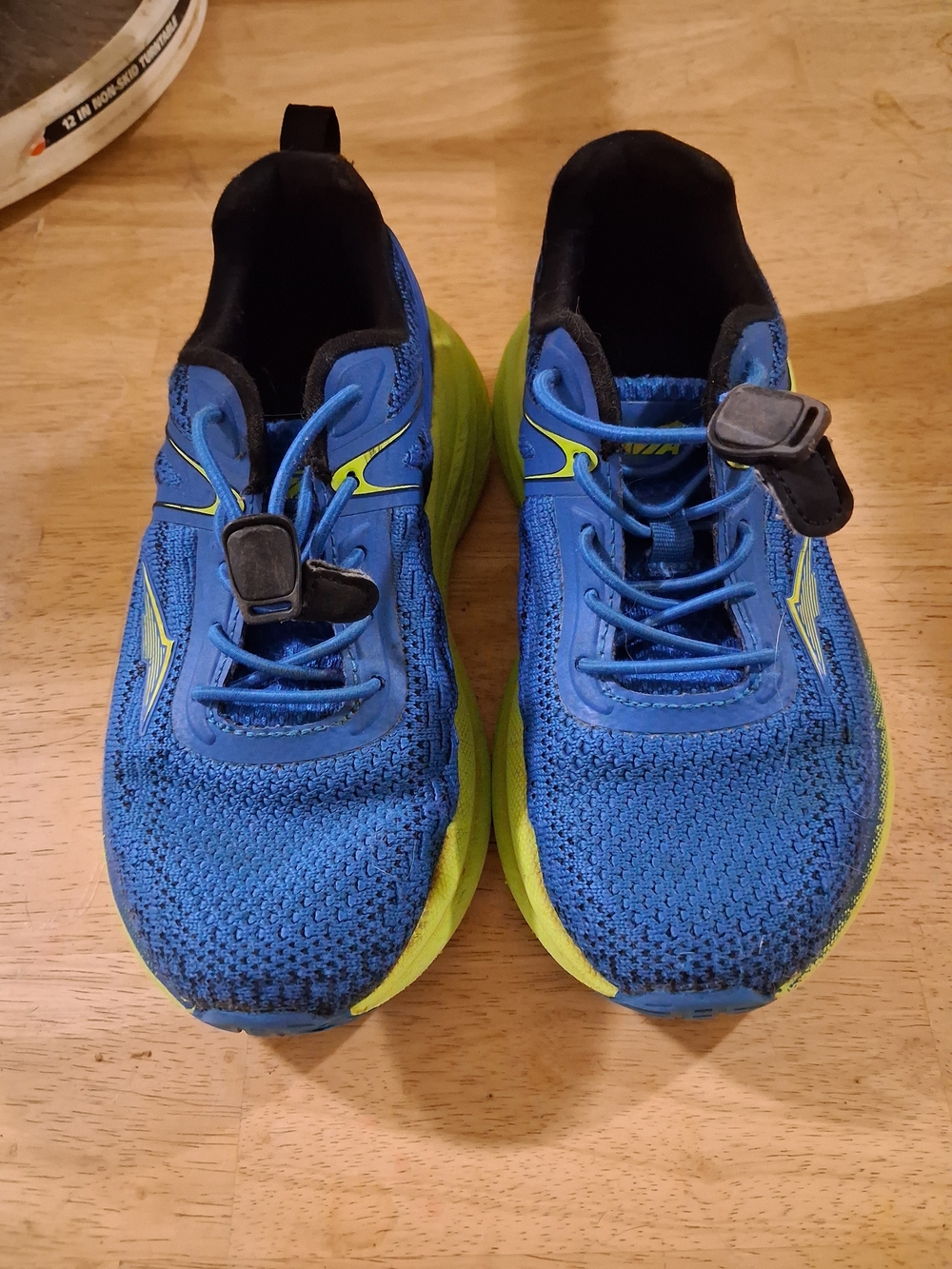 Avia Kids Blue and Lime Slip-On Athletic Sneakers
